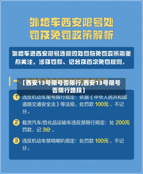 【西安13号限号否限行,西安13号限号否限行路段】-第2张图片