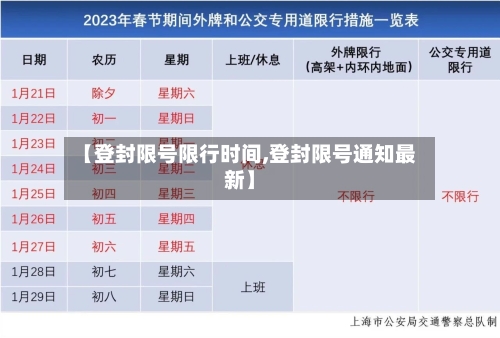 【登封限号限行时间,登封限号通知最新】-第2张图片