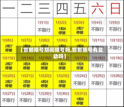 【邯郸限号期间限号吗,邯郸限号有变动吗】-第2张图片