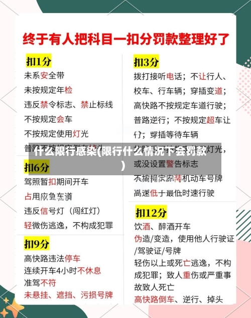 什么限行感染(限行什么情况下会罚款)-第2张图片