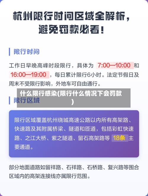 什么限行感染(限行什么情况下会罚款)