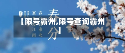 【限号霸州,限号查询霸州】