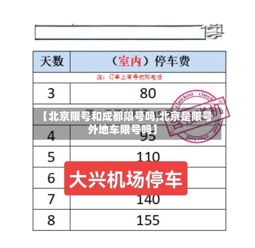 【北京限号和成都限号吗,北京是限号外地车限号吗】