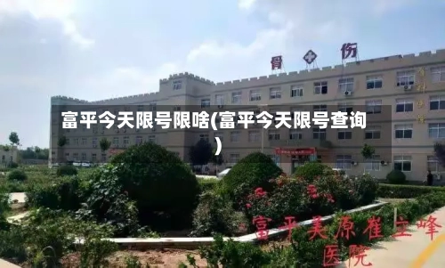 富平今天限号限啥(富平今天限号查询)-第2张图片