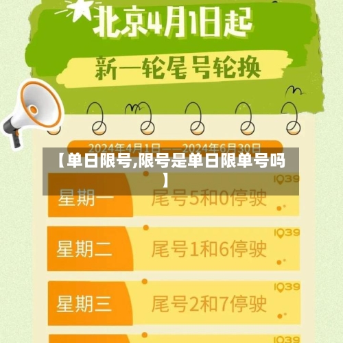 【单日限号,限号是单日限单号吗】-第2张图片