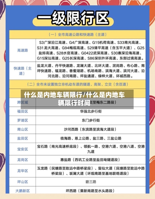 什么是内地车辆限行/什么是内地车辆限行时间-第3张图片