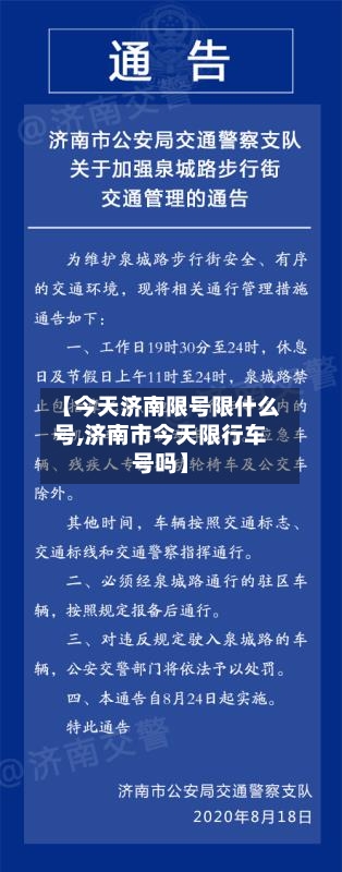 【今天济南限号限什么号,济南市今天限行车号吗】-第3张图片