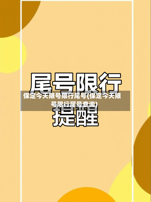 保定今天限号限行尾号(保定今天限号限行尾号查询)