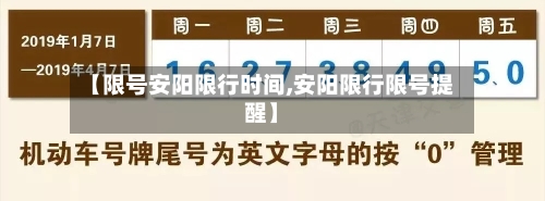 【限号安阳限行时间,安阳限行限号提醒】-第3张图片