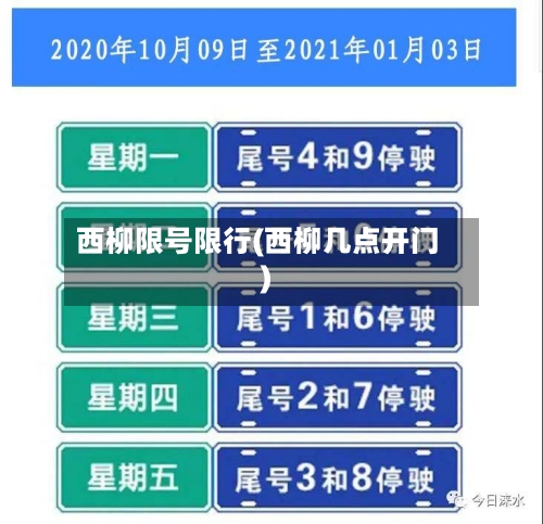 西柳限号限行(西柳几点开门)