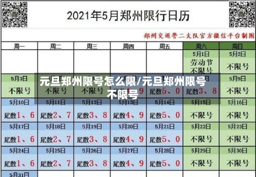 元旦郑州限号怎么限/元旦郑州限号不限号-第2张图片