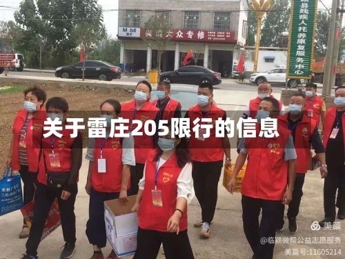 关于雷庄205限行的信息