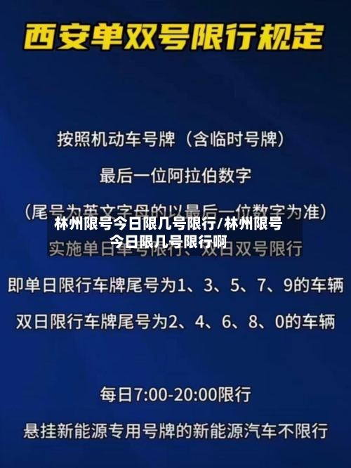 林州限号今日限几号限行/林州限号今日限几号限行啊-第2张图片