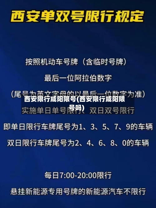 西安限行咸阳限号(西安限行咸阳限号吗)