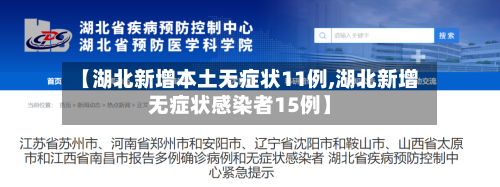 【湖北新增本土无症状11例,湖北新增无症状感染者15例】