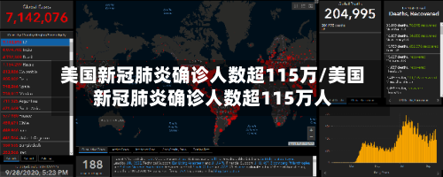 美国新冠肺炎确诊人数超115万/美国新冠肺炎确诊人数超115万人