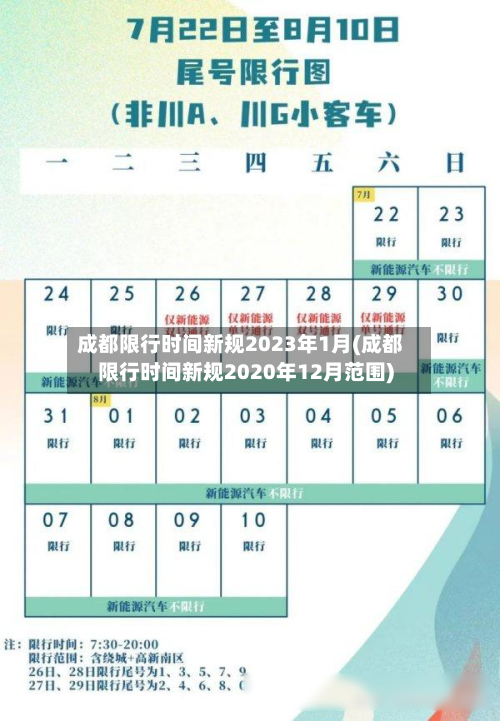成都限行时间新规2023年1月(成都限行时间新规2020年12月范围)-第3张图片