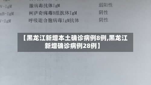 【黑龙江新增本土确诊病例8例,黑龙江新增确诊病例28例】-第2张图片
