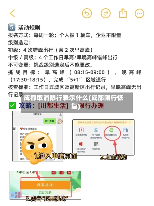 成都取消限行表示什么(成都限行恢复)-第2张图片