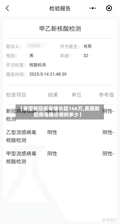 【美国新冠病毒确诊超166万,美国新冠病毒确诊病例多少】