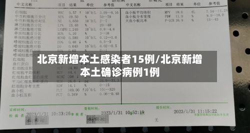 北京新增本土感染者15例/北京新增本土确诊病例1例-第2张图片