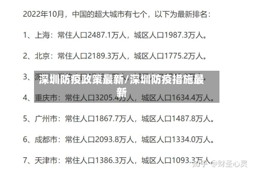 深圳防疫政策最新/深圳防疫措施最新-第3张图片