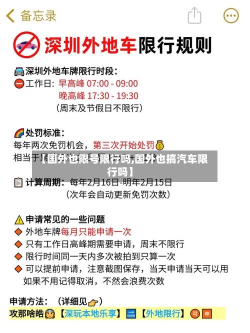 【国外也限号限行吗,国外也搞汽车限行吗】-第2张图片