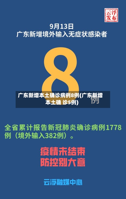 广东新增本土确诊病例8例(广东新增本土确 诊5例)