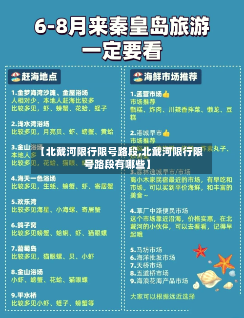 【北戴河限行限号路段,北戴河限行限号路段有哪些】-第3张图片