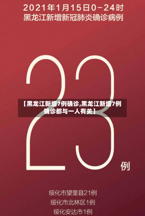 【黑龙江新增7例确诊,黑龙江新增7例确诊都与一人有关】-第2张图片