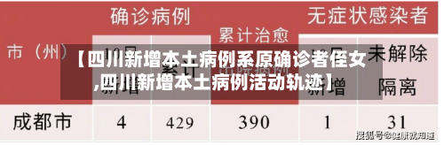 【四川新增本土病例系原确诊者侄女,四川新增本土病例活动轨迹】-第2张图片