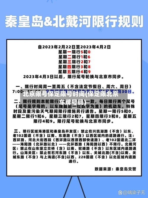 北京限号保定限号时间(保定限北京车牌号码)