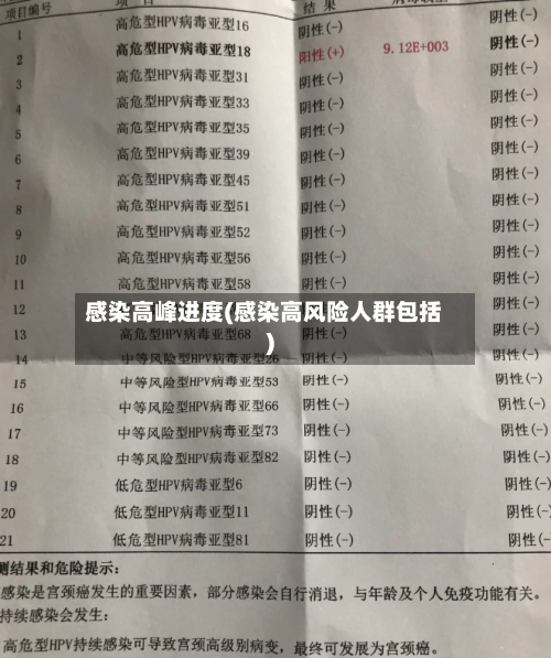 感染高峰进度(感染高风险人群包括)-第2张图片