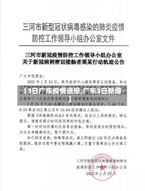 【3日广东疫情速报,广东3日新增】-第2张图片