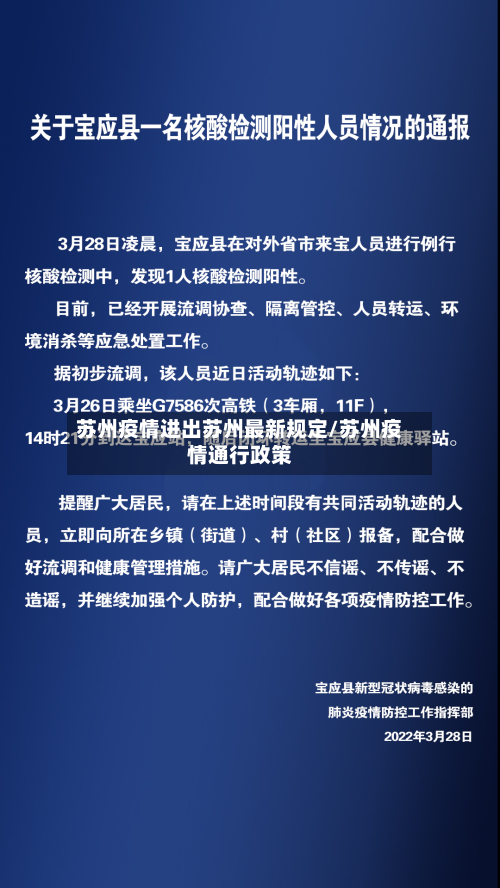 苏州疫情进出苏州最新规定/苏州疫情通行政策