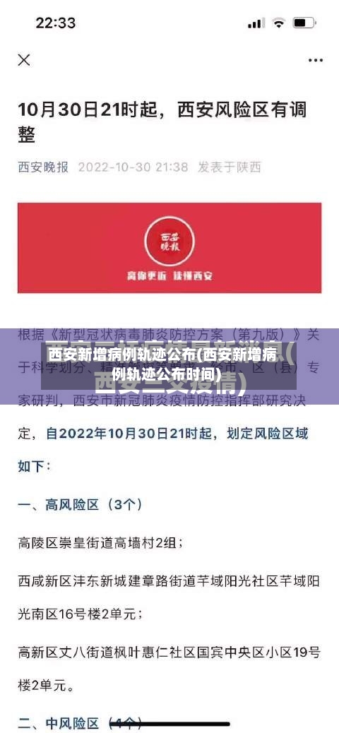 西安新增病例轨迹公布(西安新增病例轨迹公布时间)