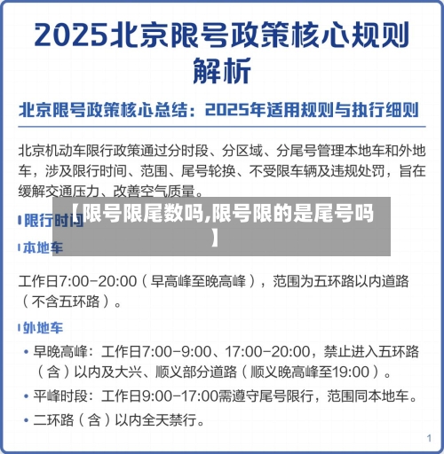 【限号限尾数吗,限号限的是尾号吗】