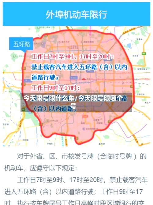 今天限号限什么车/今天限号限哪个号