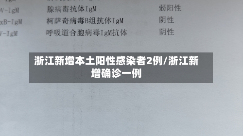 浙江新增本土阳性感染者2例/浙江新增确诊一例-第2张图片