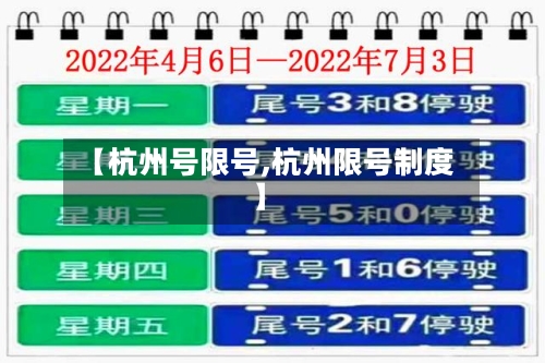 【杭州号限号,杭州限号制度】-第3张图片