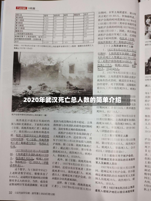 2020年武汉死亡总人数的简单介绍