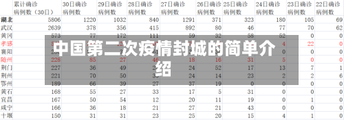 中国第二次疫情封城的简单介绍-第2张图片