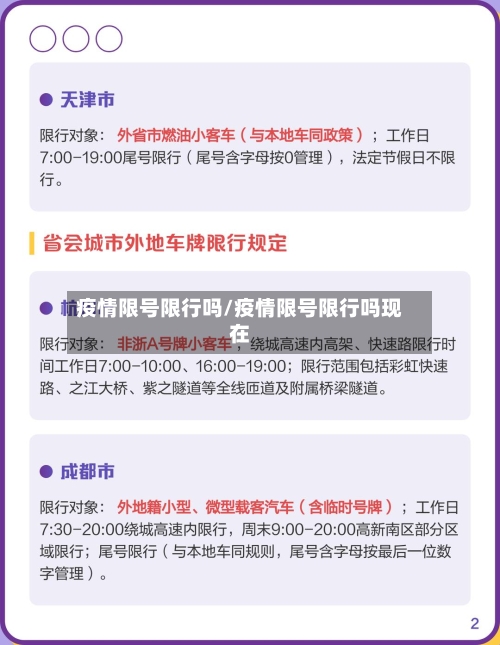疫情限号限行吗/疫情限号限行吗现在-第2张图片
