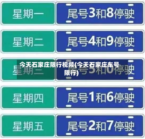 今天石家庄限行视频(今天石家庄车号限行)-第2张图片