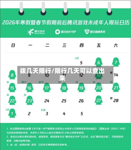 拨几天限行/限行几天可以查出来