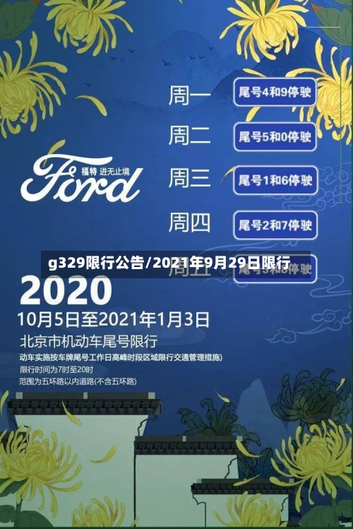 g329限行公告/2021年9月29日限行