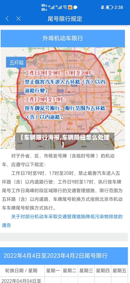 【车辆限行海报,车辆限扭怎么处理】-第2张图片
