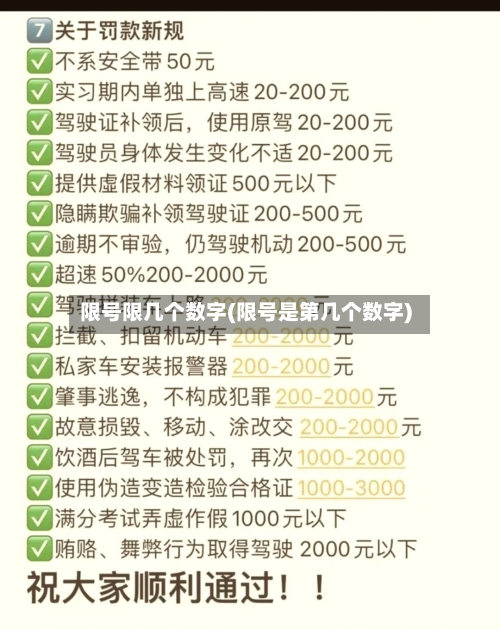 限号限几个数字(限号是第几个数字)-第3张图片
