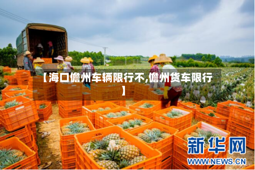 【海口儋州车辆限行不,儋州货车限行】
