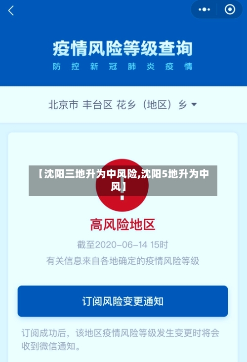 【沈阳三地升为中风险,沈阳5地升为中风】-第2张图片